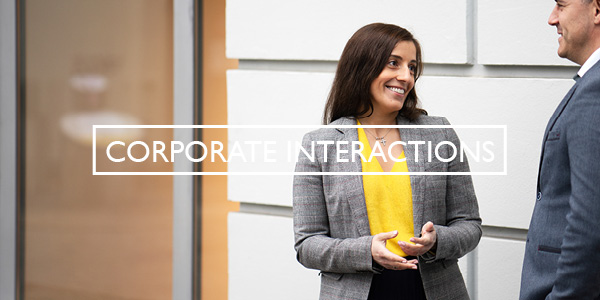 Corporate Interactions Button